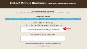 Detect mobile browser step 1